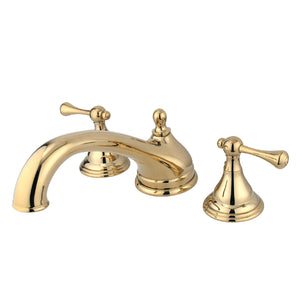 Vintage KS5532BL Two-Handle 3-Hole Deck Mount Roman Tub Faucet, Polished Brass
