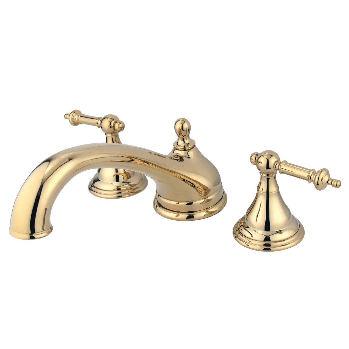 Vintage KS5532TL Two-Handle 3-Hole Deck Mount Roman Tub Faucet, Polished Brass