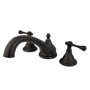 Vintage KS5535BL Two-Handle 3-Hole Deck Mount Roman Tub Faucet, Oil Rubbed Bronze