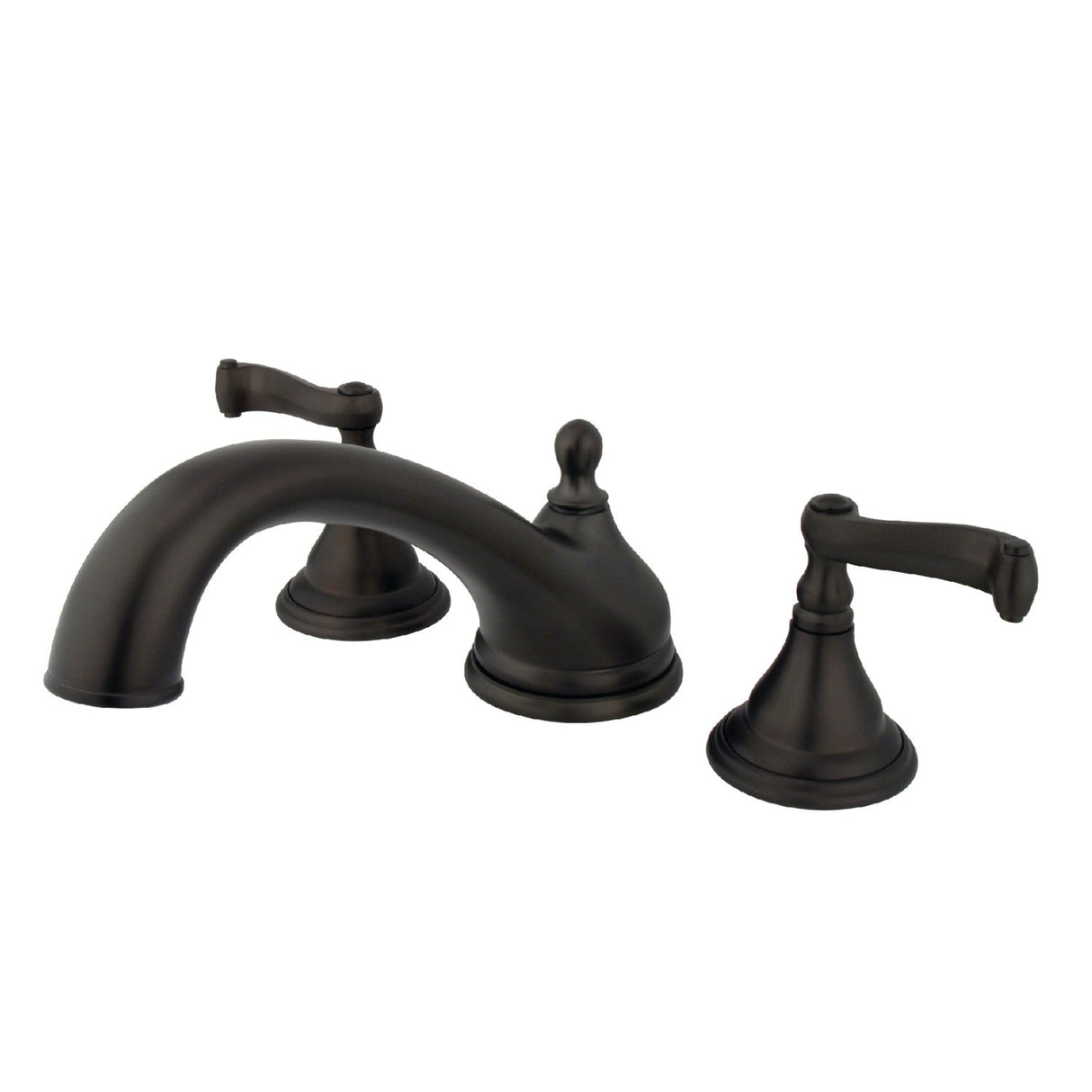 Royale KS5535FL Two-Handle 3-Hole Deck Mount Roman Tub Faucet, Oil Rubbed Bronze