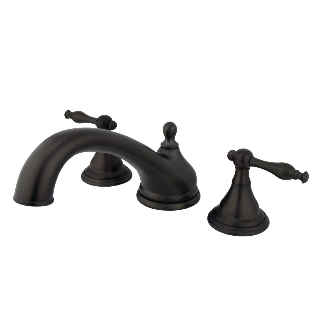 Naples KS5535NL Two-Handle 3-Hole Deck Mount Roman Tub Faucet, Oil Rubbed Bronze