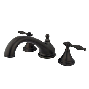 Naples KS5535NL Two-Handle 3-Hole Deck Mount Roman Tub Faucet, Oil Rubbed Bronze