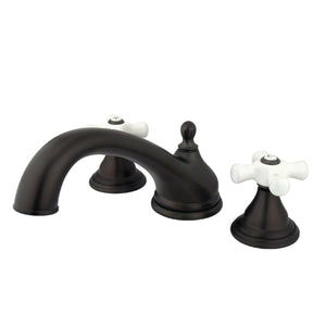 Vintage KS5535PX Two-Handle 3-Hole Deck Mount Roman Tub Faucet, Oil Rubbed Bronze