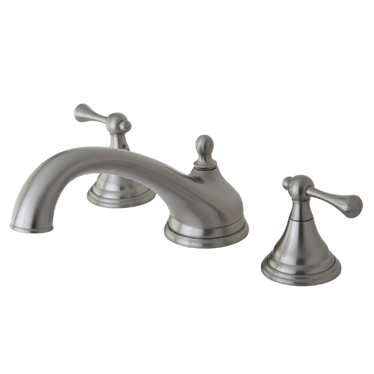 Vintage KS5538BL Two-Handle 3-Hole Deck Mount Roman Tub Faucet, Brushed Nickel