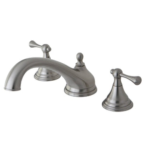 Vintage KS5538BL Two-Handle 3-Hole Deck Mount Roman Tub Faucet, Brushed Nickel