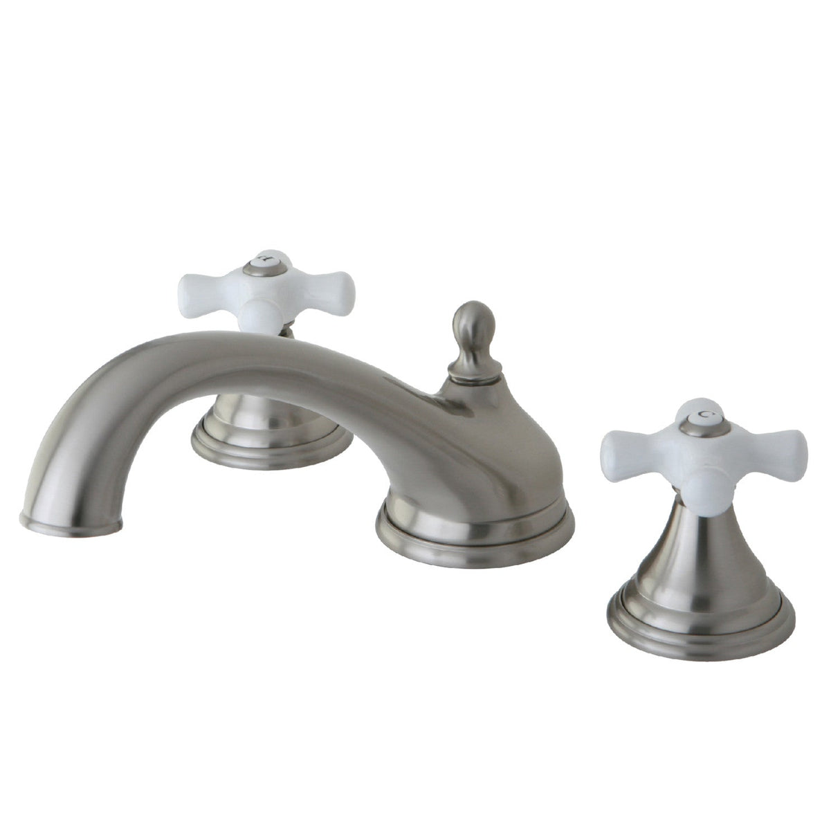 Vintage KS5538PX Two-Handle 3-Hole Deck Mount Roman Tub Faucet, Brushed Nickel