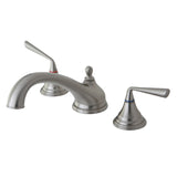 Silver Sage KS5538ZL Two-Handle 3-Hole Deck Mount Roman Tub Faucet, Brushed Nickel