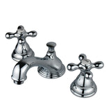 Royale KS5561AX Two-Handle 3-Hole Deck Mount Widespread Bathroom Faucet with Brass Pop-Up, Polished Chrome