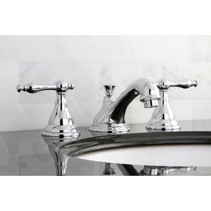 KS5561NL Two-Handle 3-Hole Deck Mount Widespread Bathroom Faucet with Brass Pop-Up, Polished Chrome