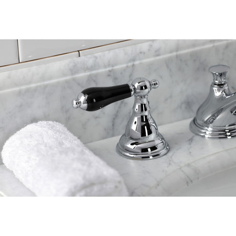 Duchess KS5561PKL Two-Handle Deck Mount Widespread Bathroom Faucet with Brass Pop-Up, Polished Chrome
