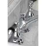 Duchess KS5561PKL Two-Handle Deck Mount Widespread Bathroom Faucet with Brass Pop-Up, Polished Chrome