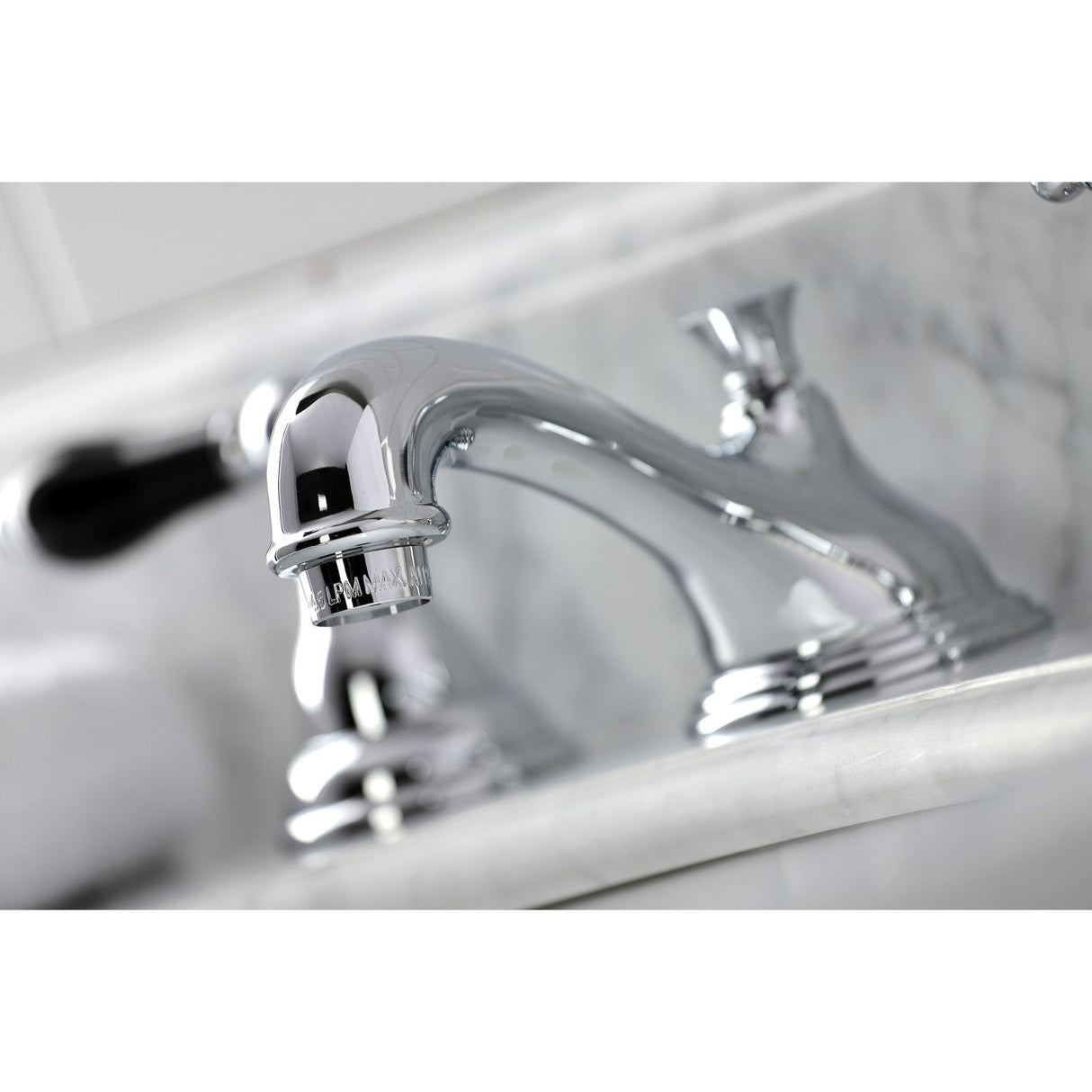 Duchess KS5561PKL Two-Handle Deck Mount Widespread Bathroom Faucet with Brass Pop-Up, Polished Chrome