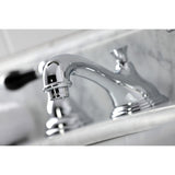 Duchess KS5561PKL Two-Handle Deck Mount Widespread Bathroom Faucet with Brass Pop-Up, Polished Chrome