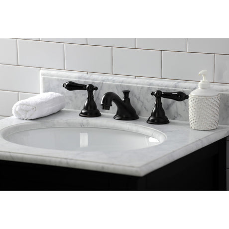 Duchess KS5565PKL Two-Handle Deck Mount Widespread Bathroom Faucet with Brass Pop-Up, Oil Rubbed Bronze