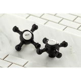 Metropolitan KS6020BX Two-Handle 3-Hole Wall Mount Roman Tub Faucet, Matte Black