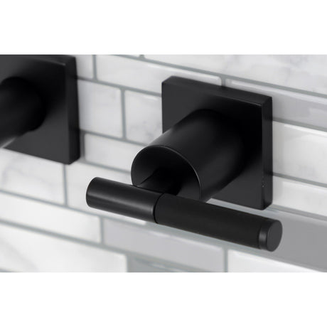 Kaiser KS6020CKL Two-Handle 3-Hole Wall Mount Roman Tub Faucet, Matte Black