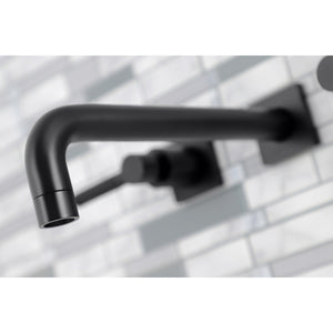 Kaiser KS6020DKL Two-Handle 3-Hole Wall Mount Roman Tub Faucet, Matte Black