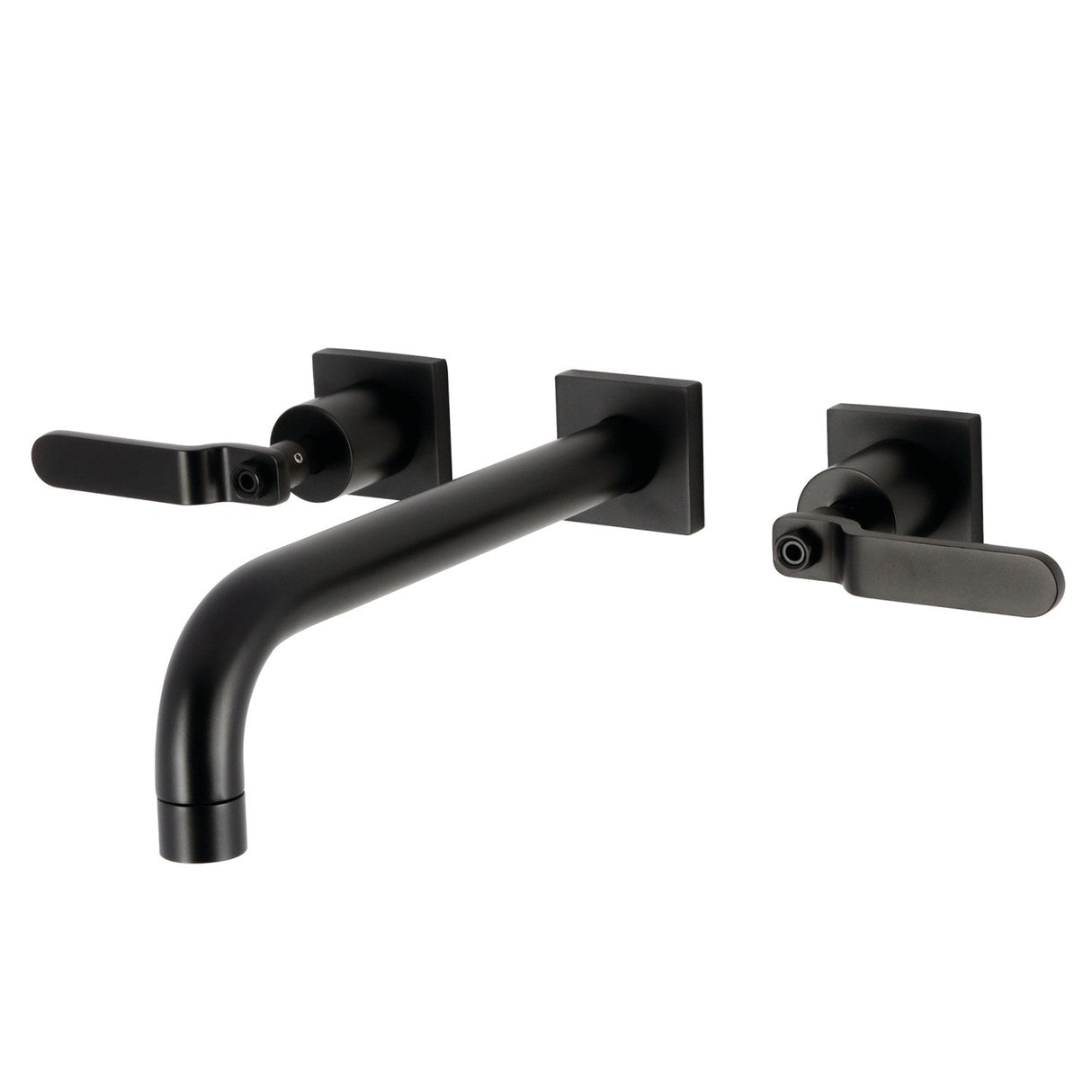 Whitaker KS6020KL Two-Handle 3-Hole Wall Mount Roman Tub Faucet, Matte Black