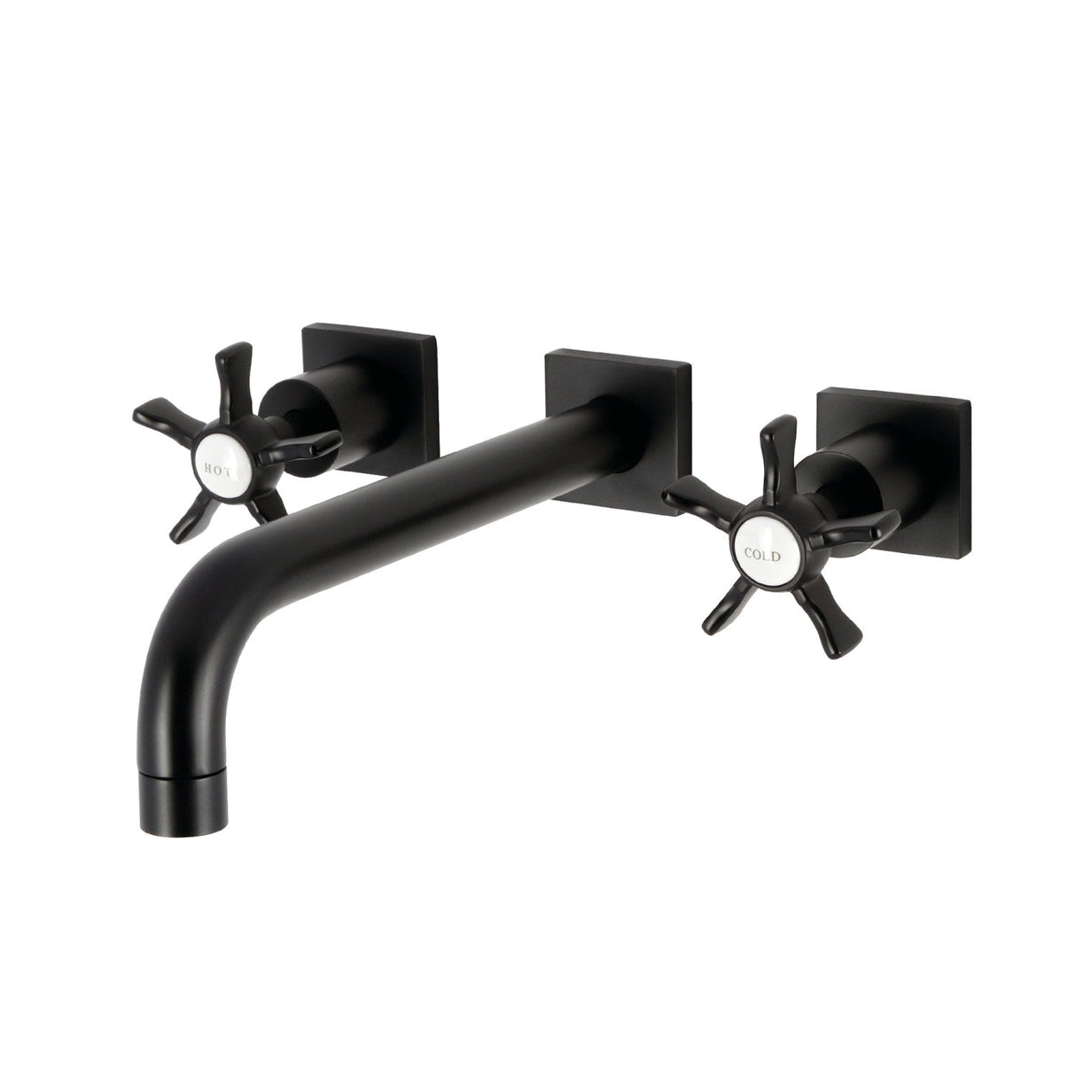Hamilton KS6020NX Two-Handle 3-Hole Wall Mount Roman Tub Faucet, Matte Black