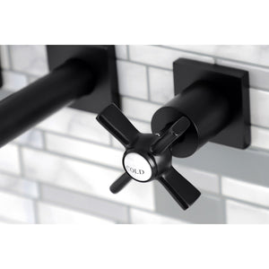 Millennium KS6020ZX Two-Handle 3-Hole Wall Mount Roman Tub Faucet, Matte Black