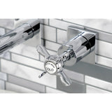 Essex KS6021BEX Two-Handle 3-Hole Wall Mount Roman Tub Faucet, Polished Chrome