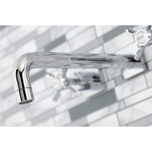 Essex KS6021BEX Two-Handle 3-Hole Wall Mount Roman Tub Faucet, Polished Chrome