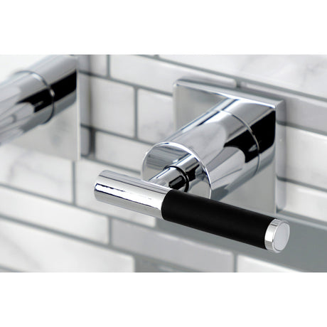 Kaiser KS6021CKL Two-Handle 3-Hole Wall Mount Roman Tub Faucet, Polished Chrome