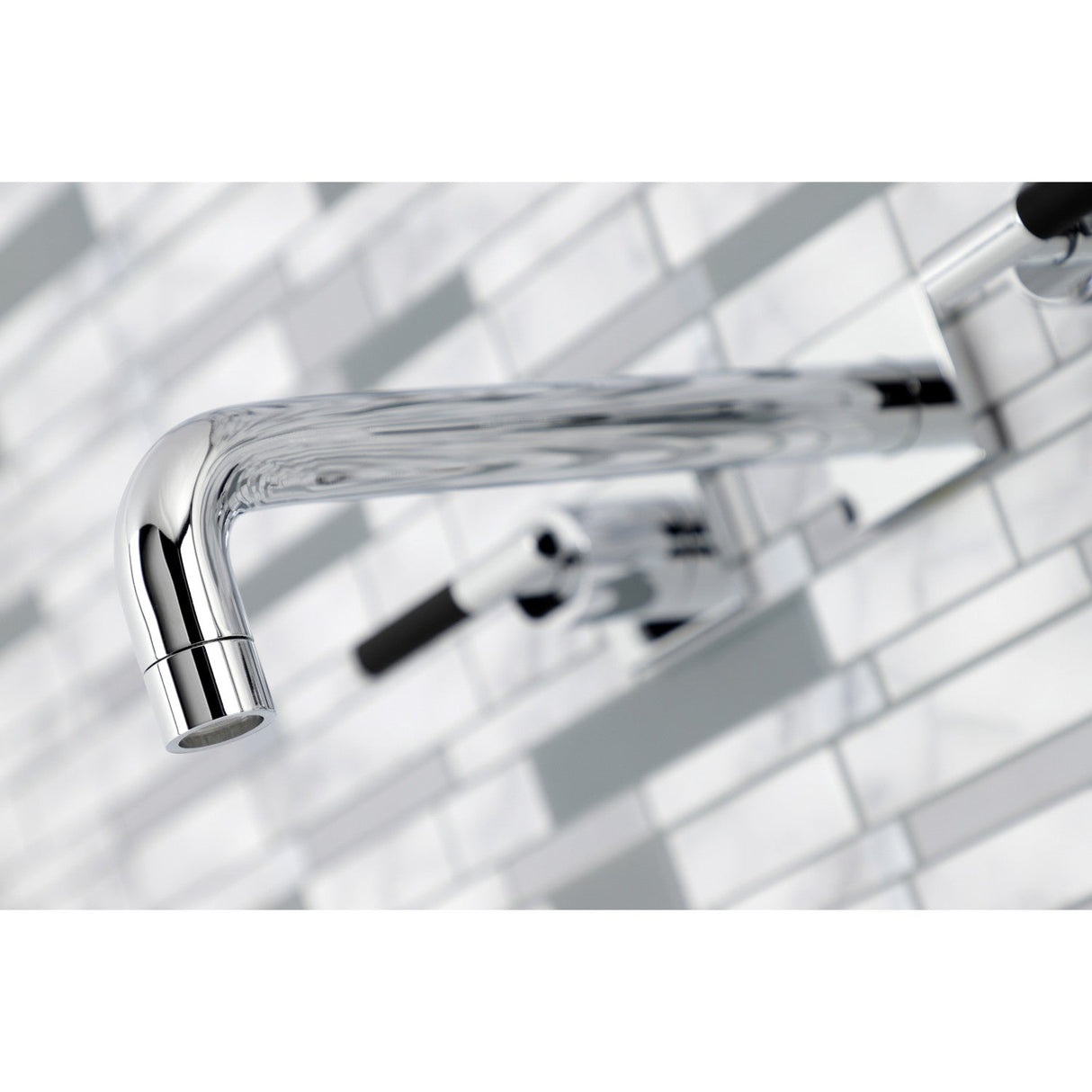 Kaiser KS6021CKL Two-Handle 3-Hole Wall Mount Roman Tub Faucet, Polished Chrome