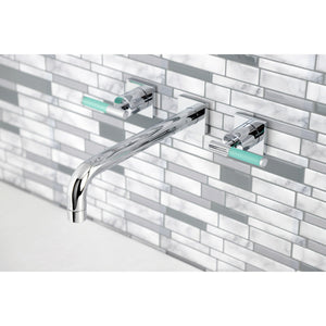 Kaiser KS6021CKL Two-Handle 3-Hole Wall Mount Roman Tub Faucet, Polished Chrome
