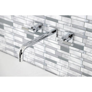 Kaiser KS6021CKL Two-Handle 3-Hole Wall Mount Roman Tub Faucet, Polished Chrome