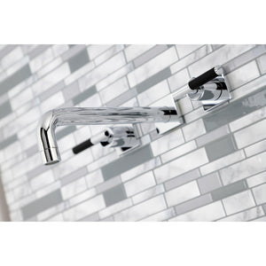Kaiser KS6021CKL Two-Handle 3-Hole Wall Mount Roman Tub Faucet, Polished Chrome