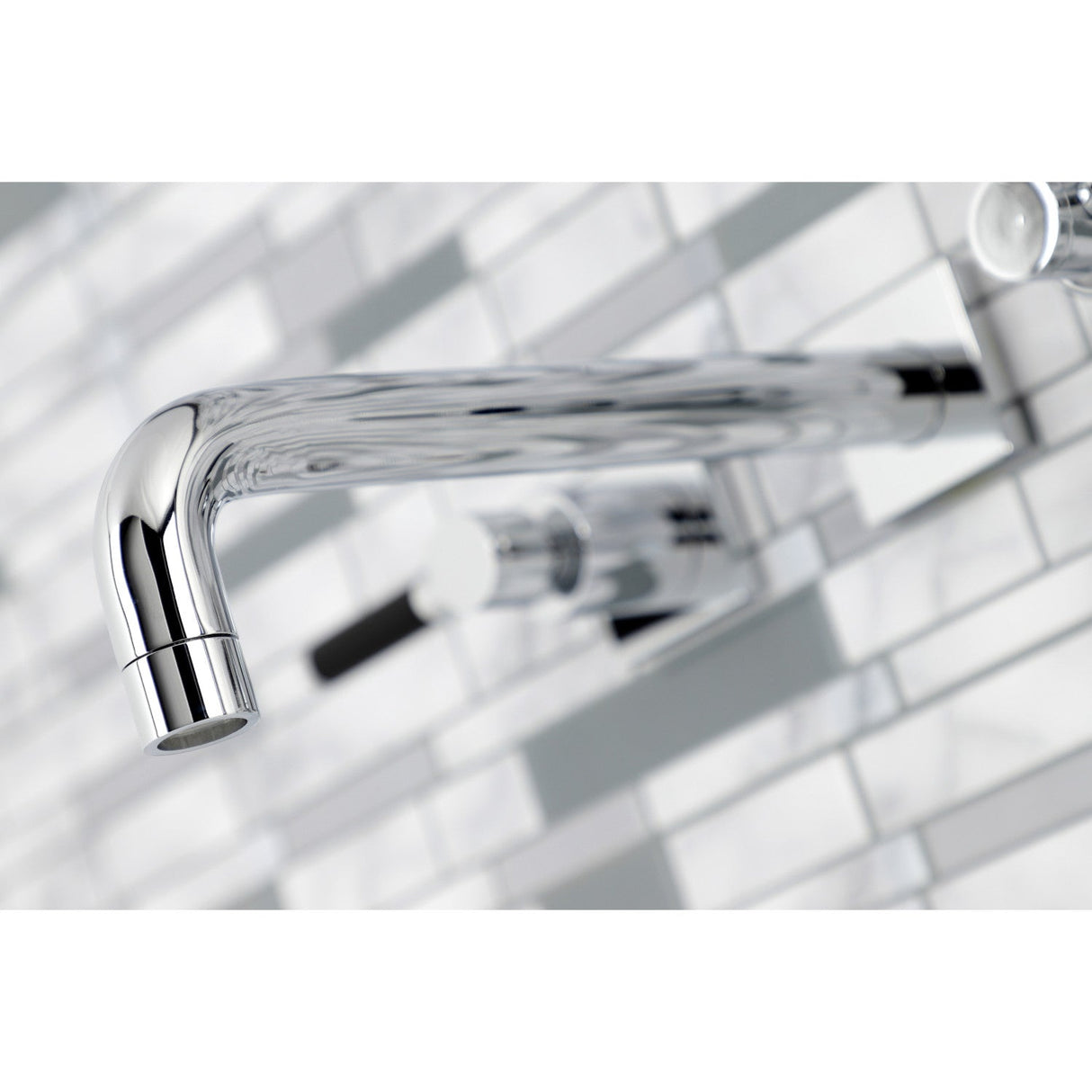Kaiser KS6021DKL Two-Handle 3-Hole Wall Mount Roman Tub Faucet, Polished Chrome