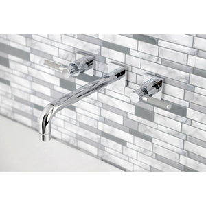 Kaiser KS6021DKL Two-Handle 3-Hole Wall Mount Roman Tub Faucet, Polished Chrome
