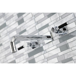 Kaiser KS6021DKL Two-Handle 3-Hole Wall Mount Roman Tub Faucet, Polished Chrome
