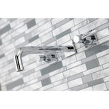 Concord KS6021DL Two-Handle 3-Hole Wall Mount Roman Tub Faucet, Polished Chrome