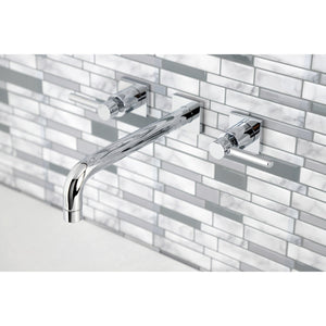 Concord KS6021DL Two-Handle 3-Hole Wall Mount Roman Tub Faucet, Polished Chrome