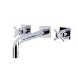 Concord KS6021DX Two-Handle 3-Hole Wall Mount Roman Tub Faucet, Polished Chrome