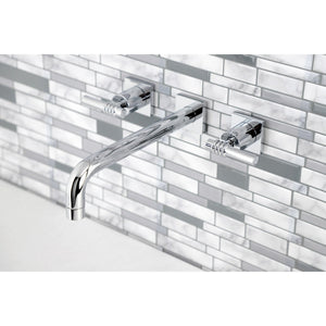 Milano KS6021ML Two-Handle 3-Hole Wall Mount Roman Tub Faucet, Polished Chrome