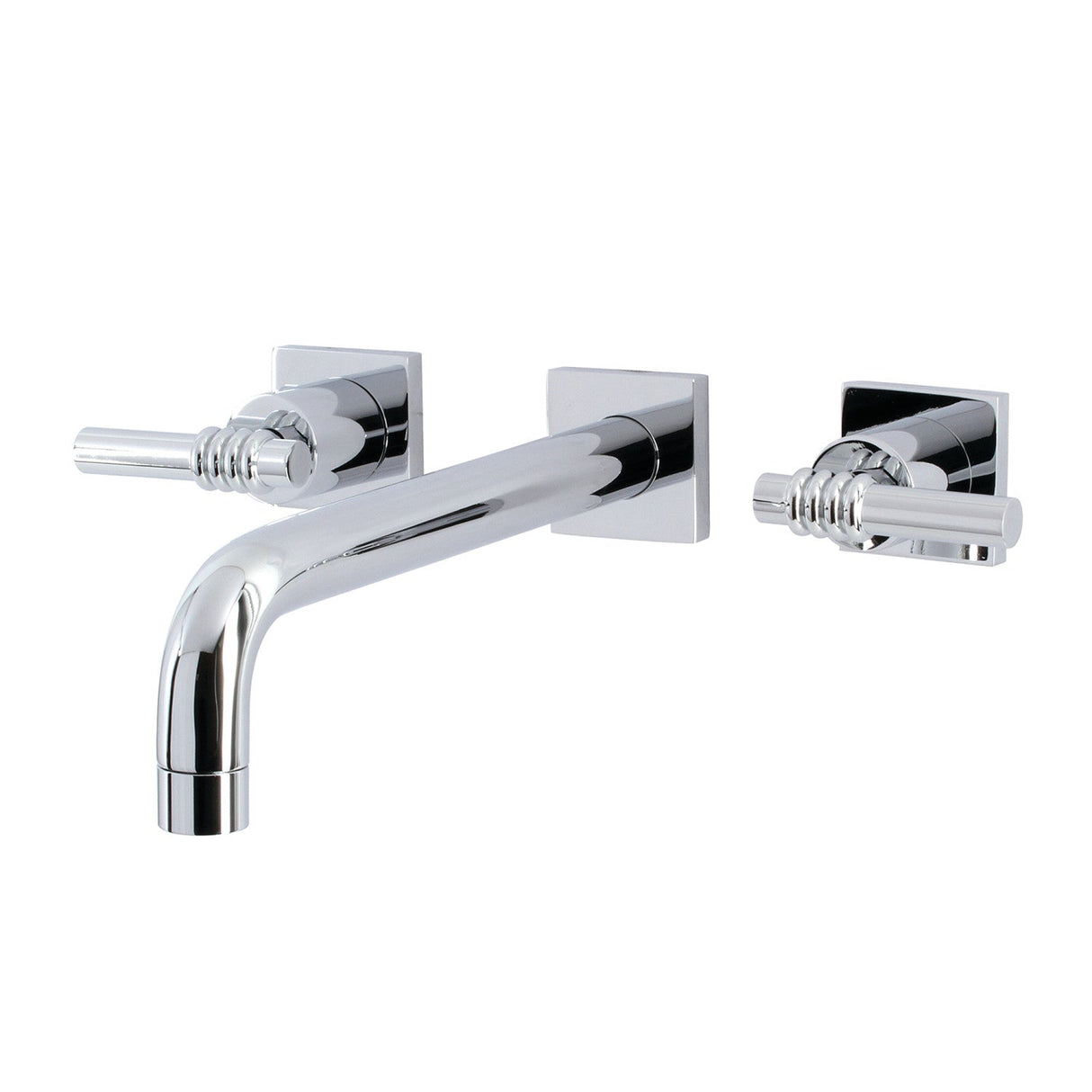 Milano KS6021ML Two-Handle 3-Hole Wall Mount Roman Tub Faucet, Polished Chrome