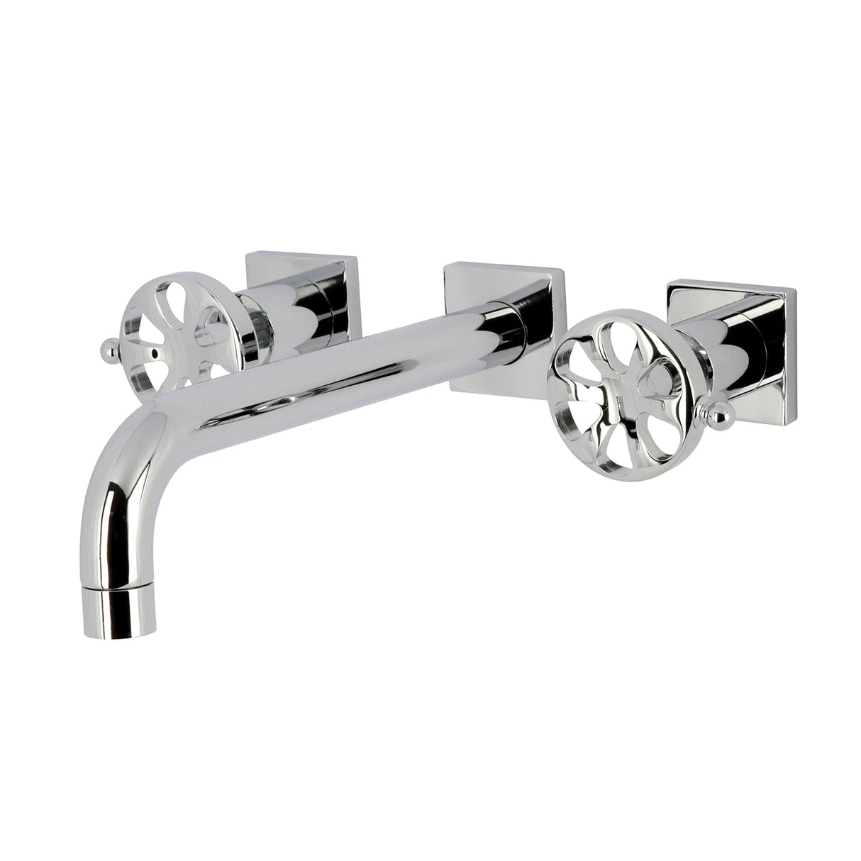Belknap KS6021RX Two-Handle 3-Hole Wall Mount Roman Tub Faucet, Polished Chrome