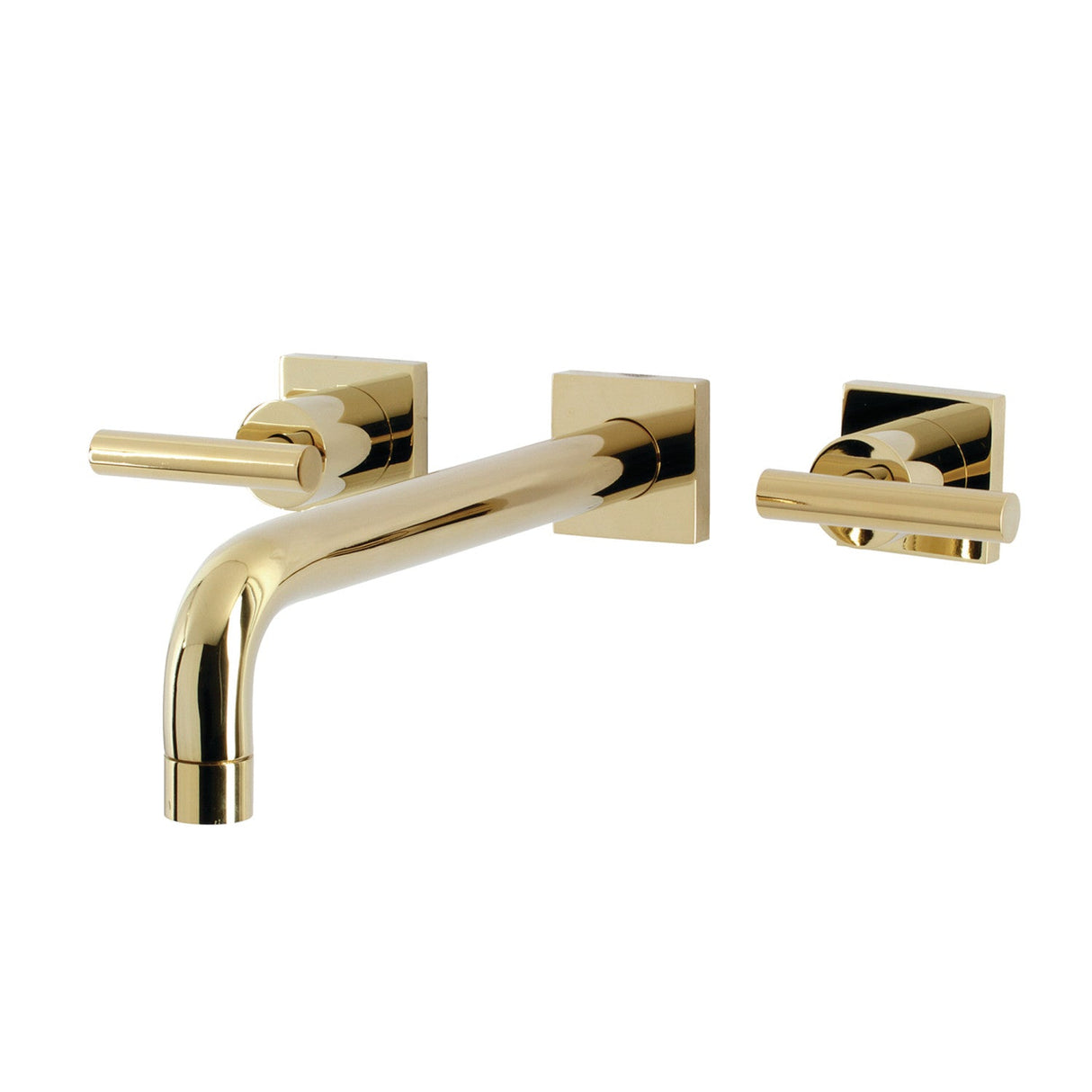 Manhattan KS6022CML Two-Handle 3-Hole Wall Mount Roman Tub Faucet, Polished Brass