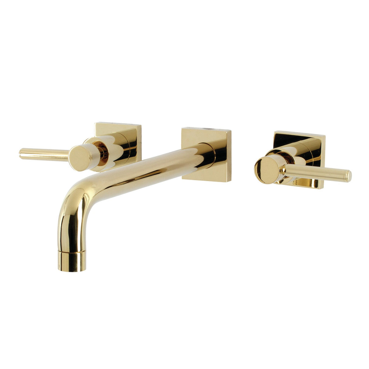 Concord KS6022DL Two-Handle 3-Hole Wall Mount Roman Tub Faucet, Polished Brass