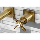 Essex KS6023BEX Two-Handle 3-Hole Wall Mount Roman Tub Faucet, Antique Brass