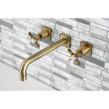 Essex KS6023BEX Two-Handle 3-Hole Wall Mount Roman Tub Faucet, Antique Brass