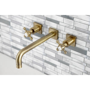 Metropolitan KS6023BX Two-Handle 3-Hole Wall Mount Roman Tub Faucet, Antique Brass