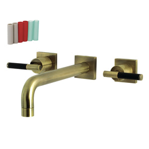 Kaiser KS6023CKL Two-Handle 3-Hole Wall Mount Roman Tub Faucet, Antique Brass