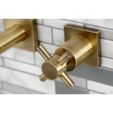 Concord KS6023DX Two-Handle 3-Hole Wall Mount Roman Tub Faucet, Antique Brass