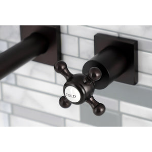 Metropolitan KS6025BX Two-Handle 3-Hole Wall Mount Roman Tub Faucet, Oil Rubbed Bronze