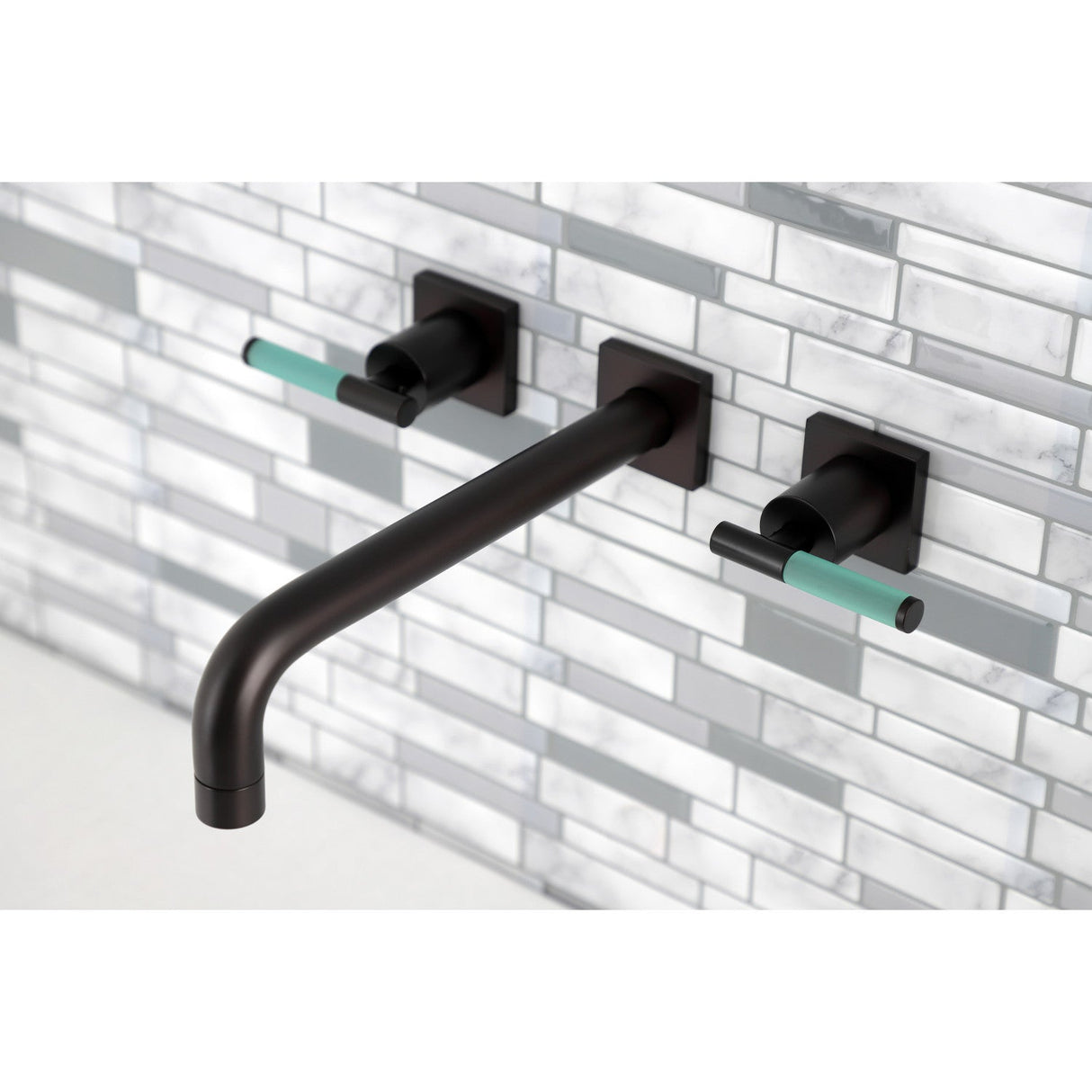 Kaiser KS6025CKL Two-Handle 3-Hole Wall Mount Roman Tub Faucet, Oil Rubbed Bronze