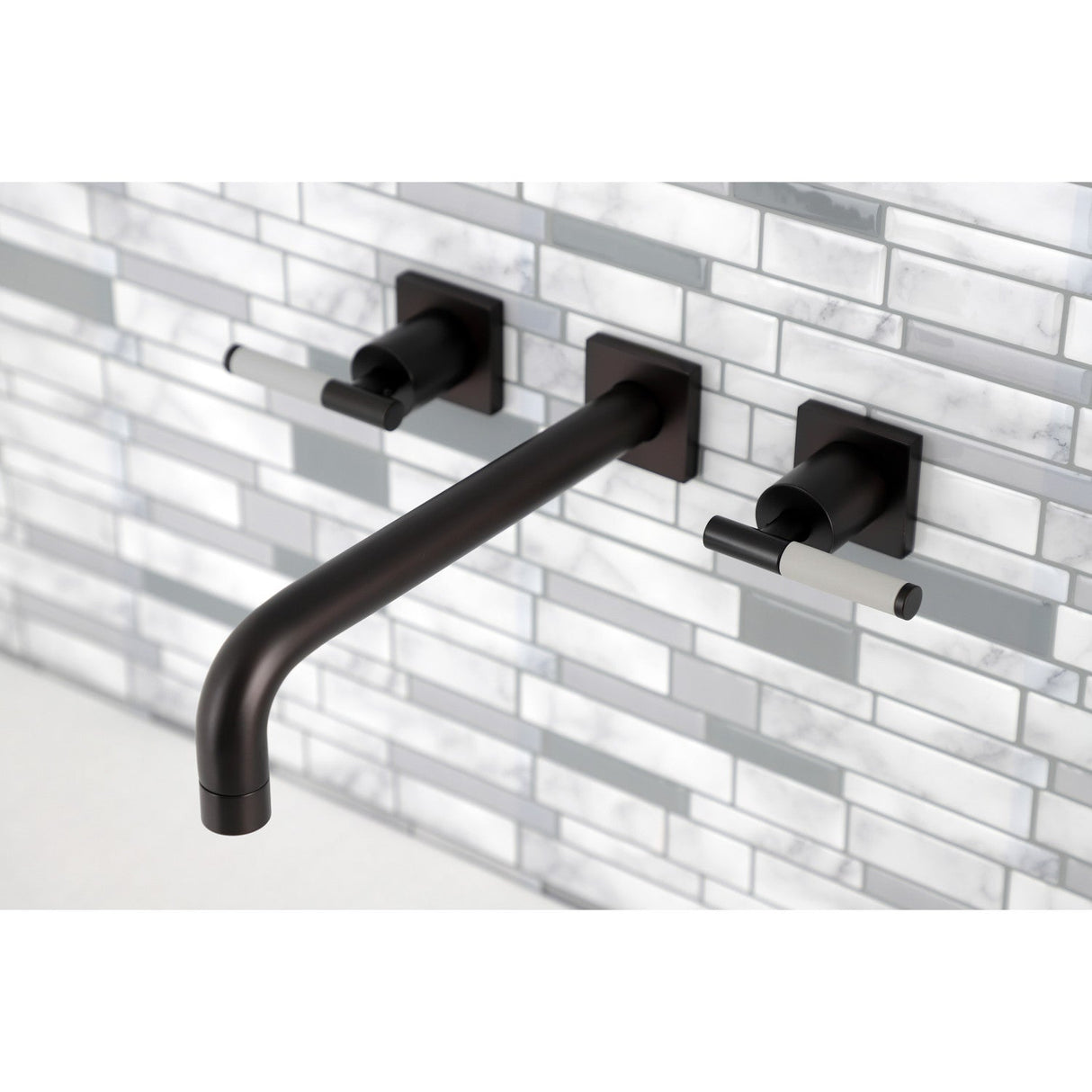 Kaiser KS6025CKL Two-Handle 3-Hole Wall Mount Roman Tub Faucet, Oil Rubbed Bronze